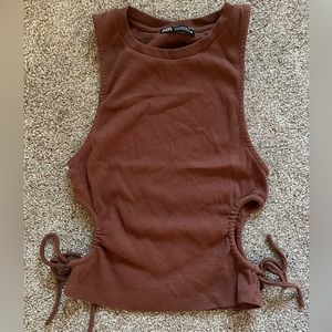 Brand: Zara Size: M Color: Brown